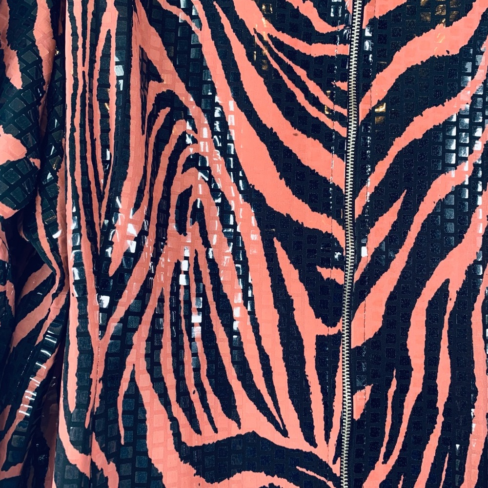 Exclusively Misook Zebra Sequined Full Zip Jacket - Picture 3 of 6